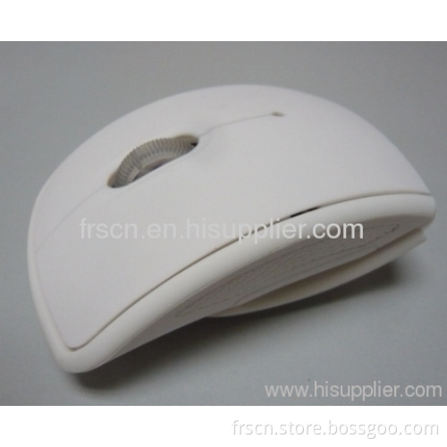 White/black Oem Colors Slim Wireless Folding Mouse 